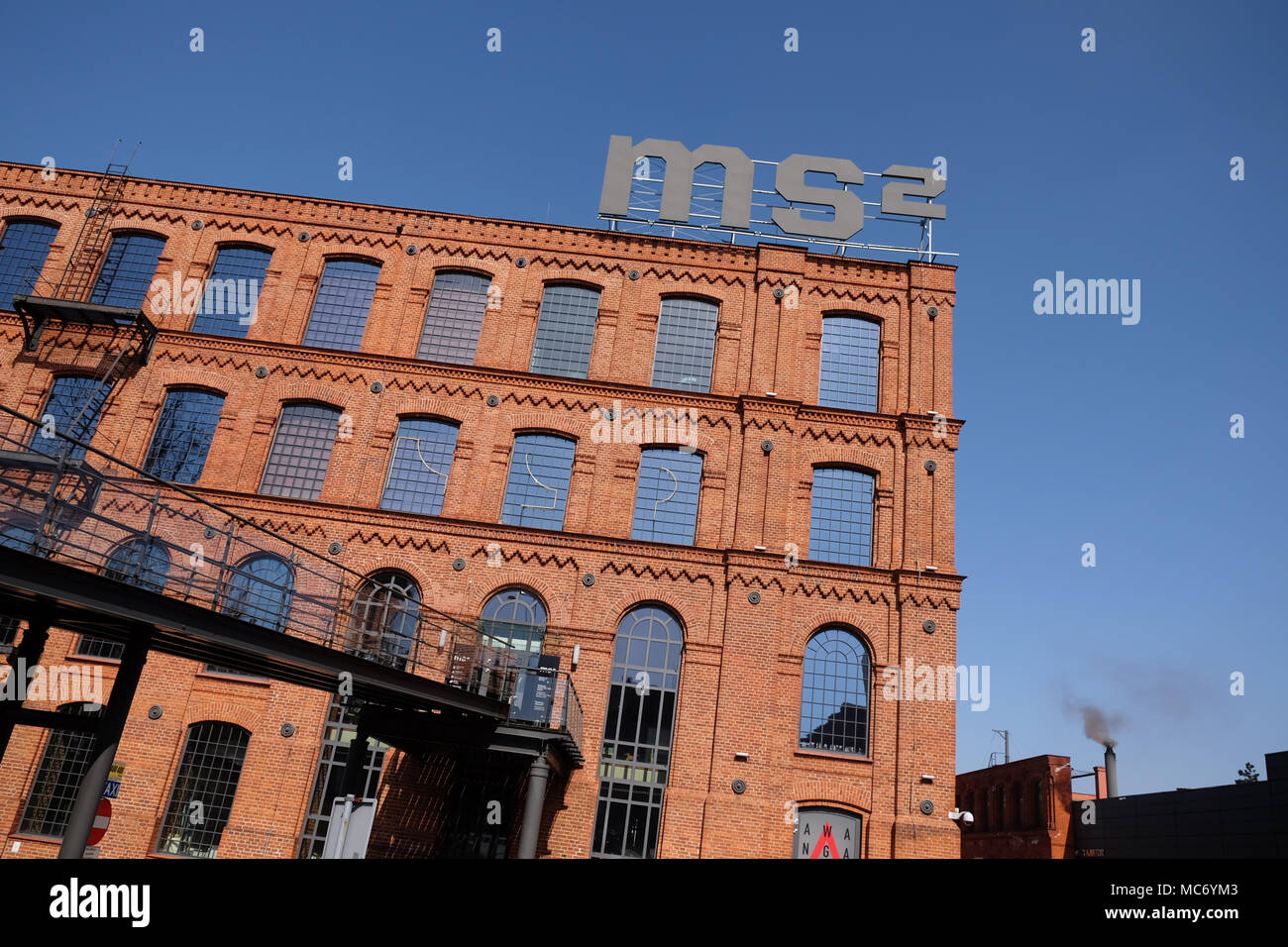 Lodz Pologne le Muzeum Sztuki MS2 au musée d'art moderne site Manufaktura Banque D'Images