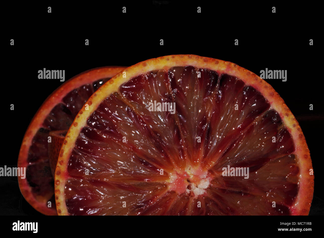 Orange sanguine close-up Banque D'Images