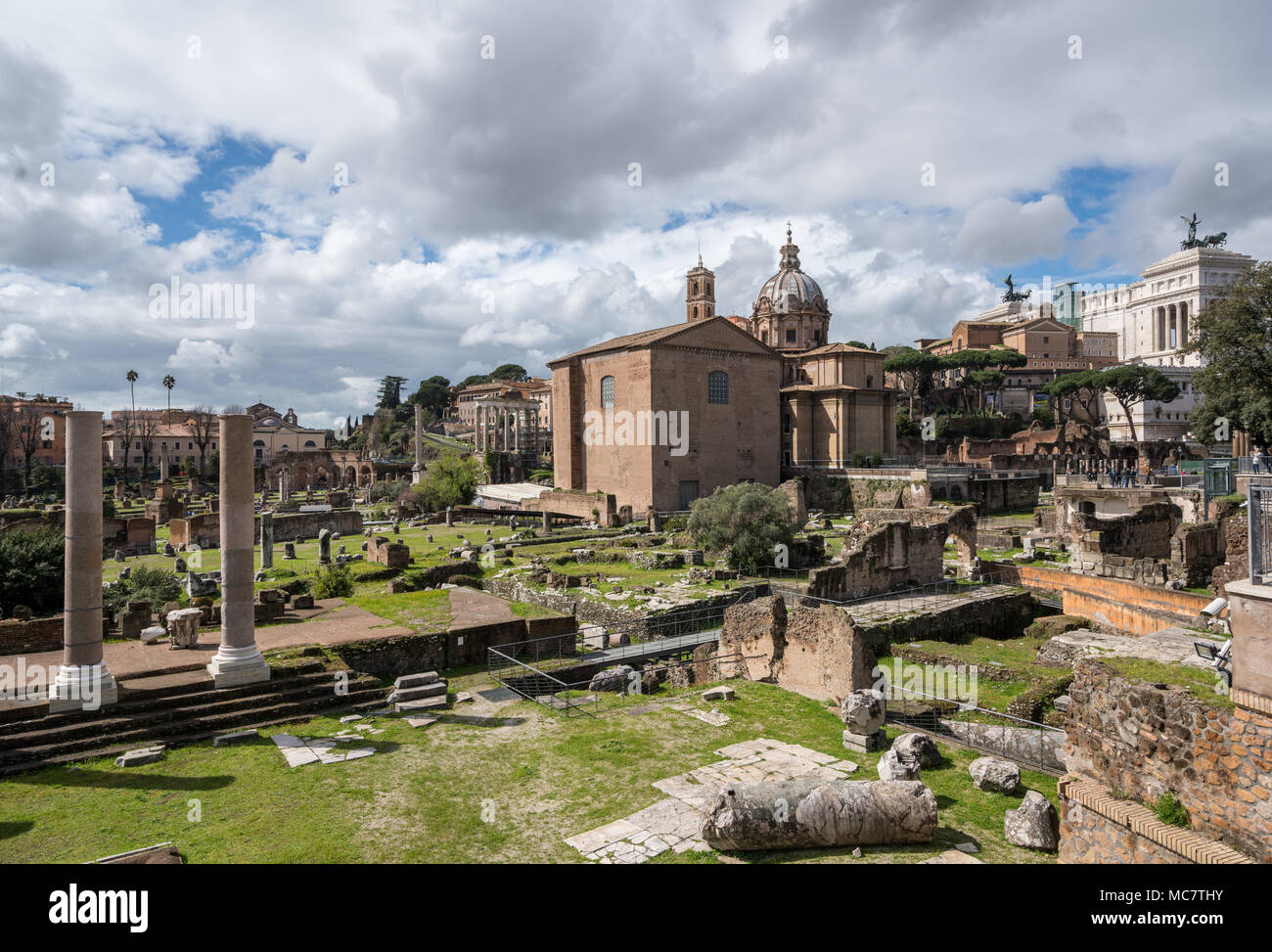 Église de St Luc et St Martina à Rome Banque D'Images