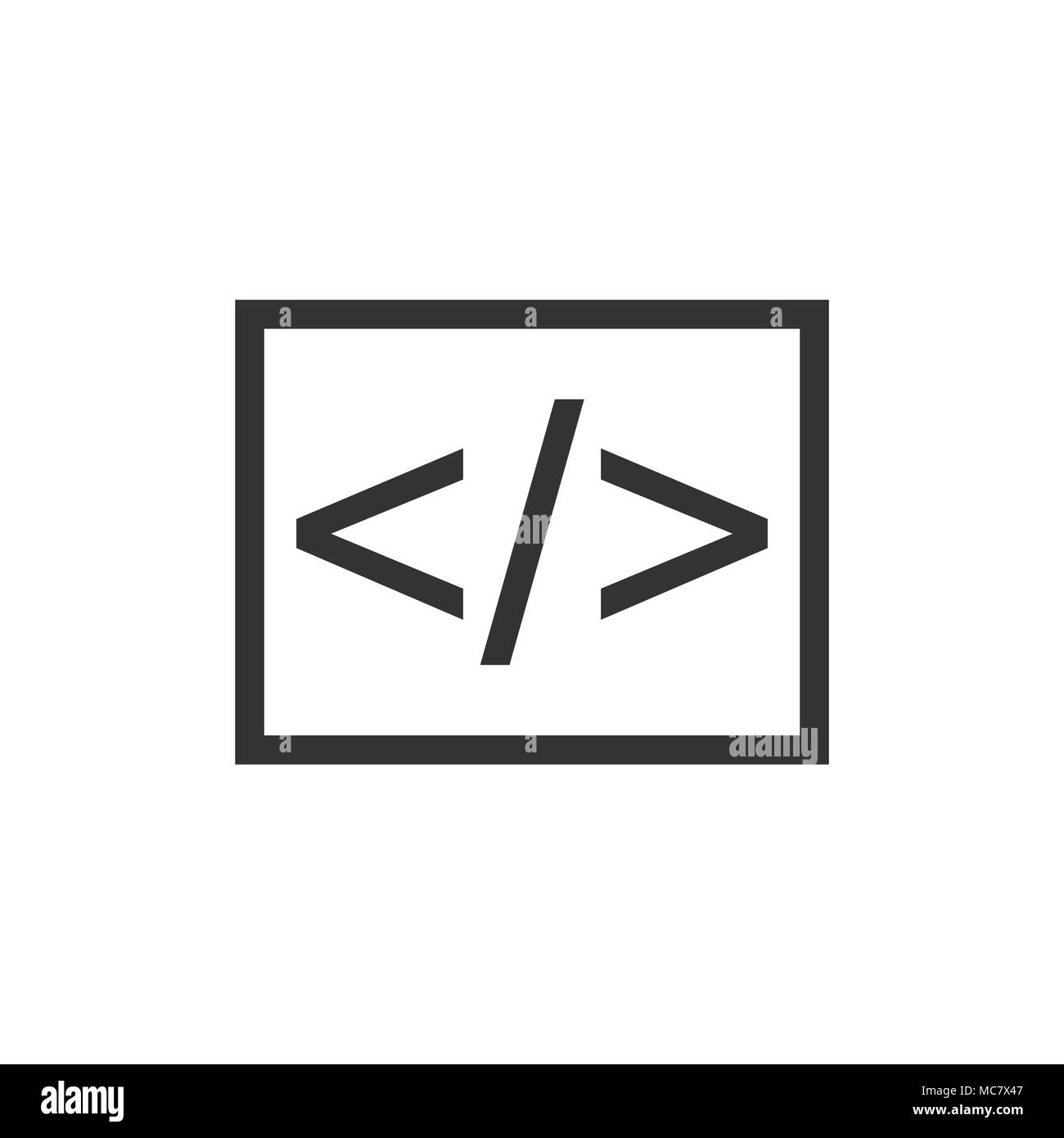 Icône vecteur d'affaires open source en télévision style. Programmation Api illustration sur fond blanc isolé. Technologie concept programmeur. Illustration de Vecteur