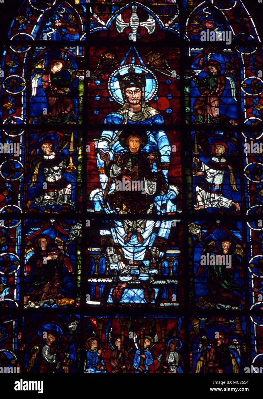 CHRISTIAN LE 12 E Si cle L image Du Vitrail De La Vierge L enfant christian-le-12-e-si-cle-l-image-du-vitrail-de-la-vierge-l-enfant
