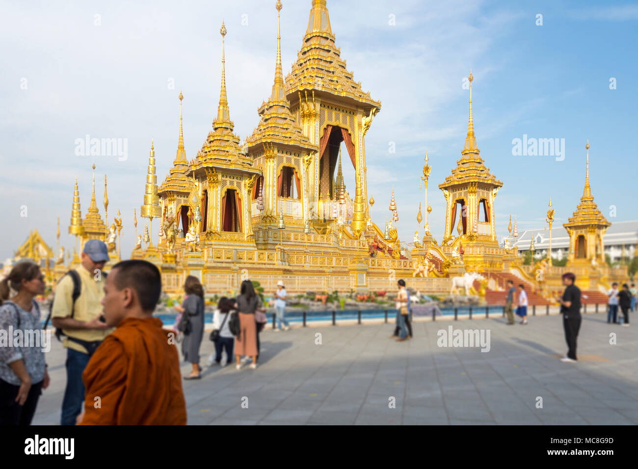 Le Crématorium Royal du Roi IX, Thaïlande Banque D'Images