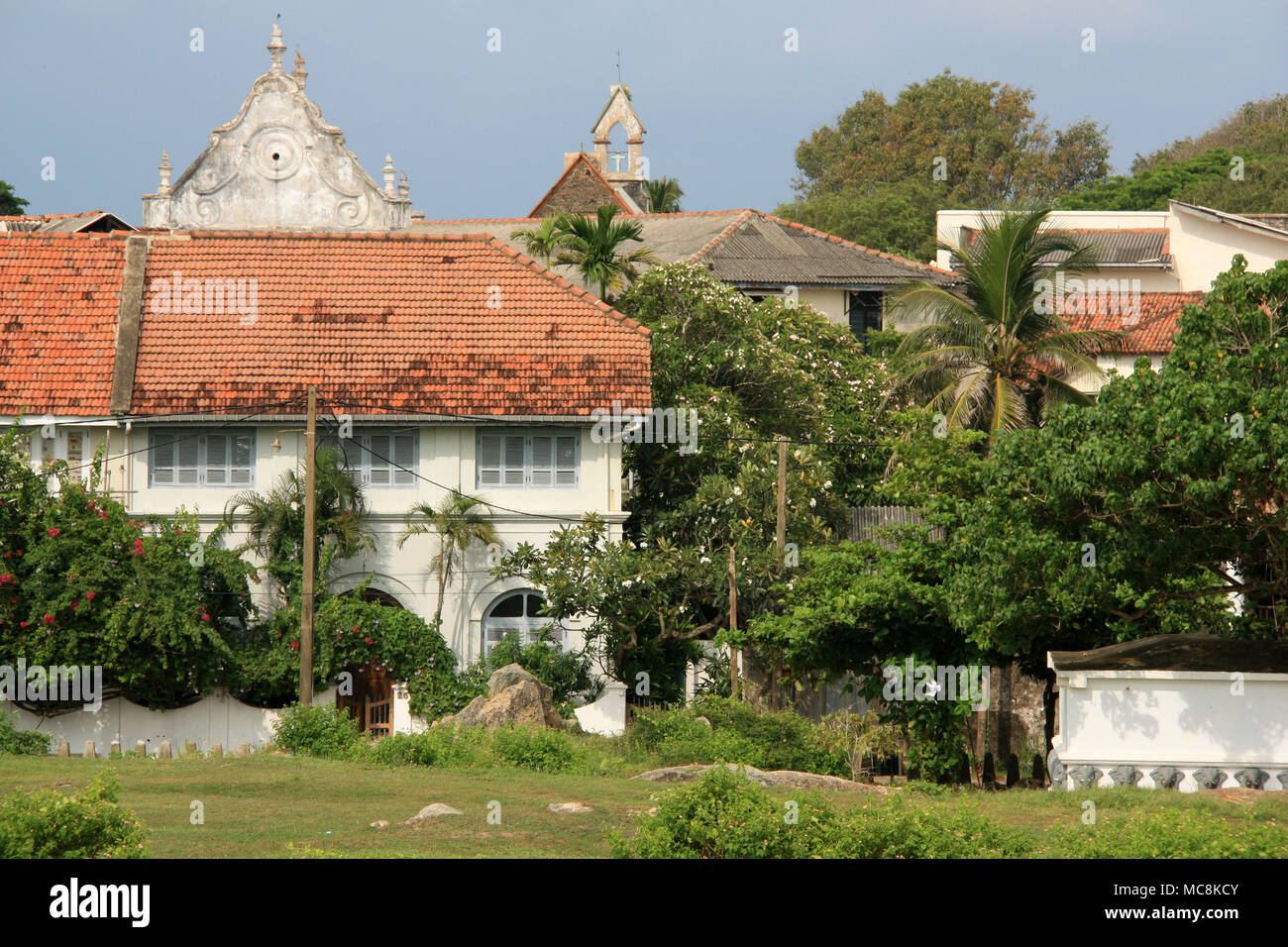 La Galle Fort, un ancien bastion fortifié coloniale à Galle, au Sri Lanka, est reconnu par l'UNESCO comme Patrimoine Mondial Banque D'Images