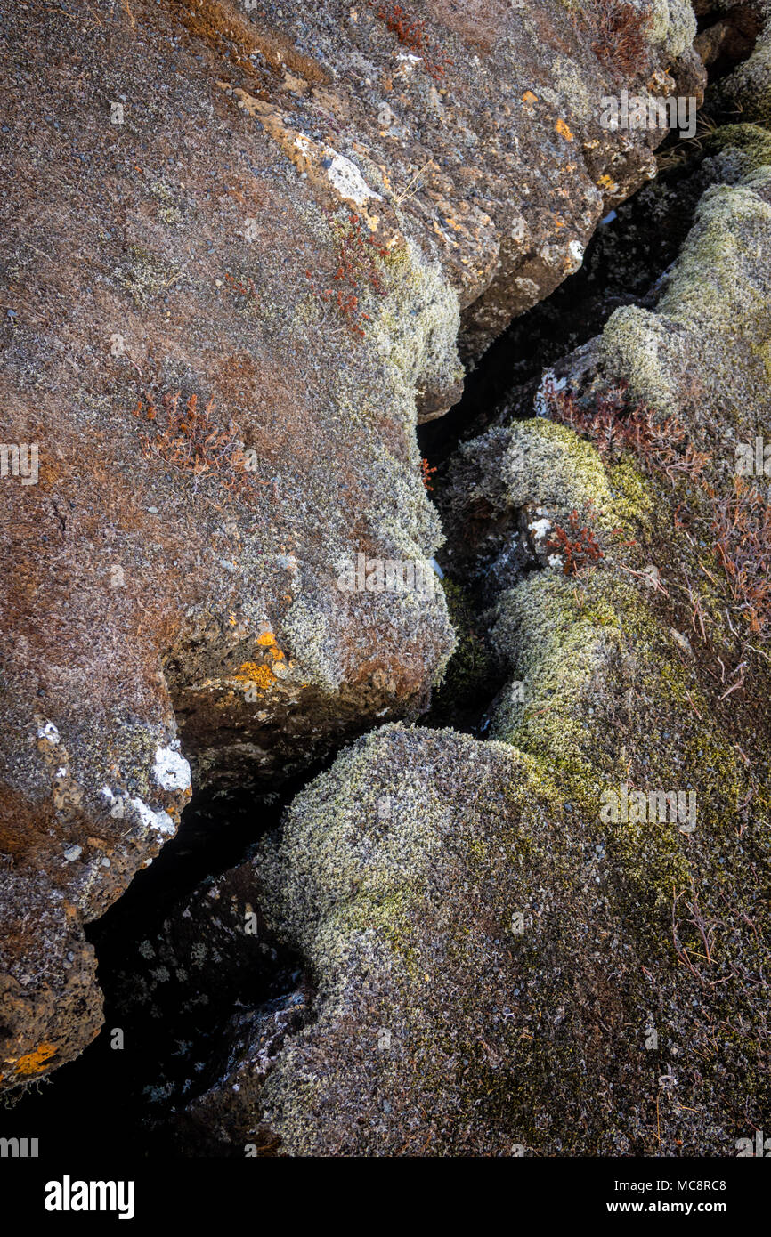 Image conceptuelle d'une grande fissure dans la terre Banque D'Images