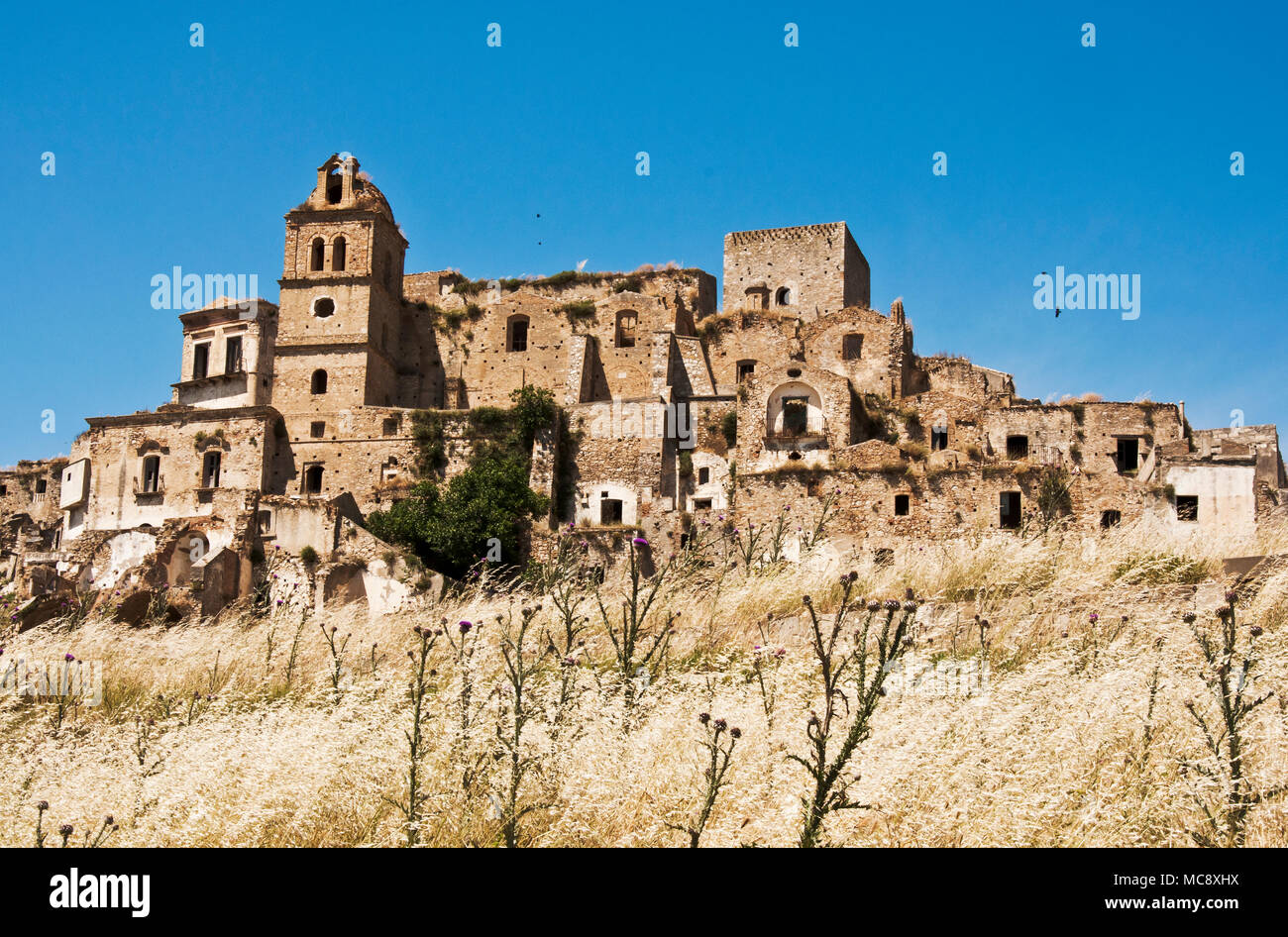 Le village perdu de Bernalda Banque D'Images