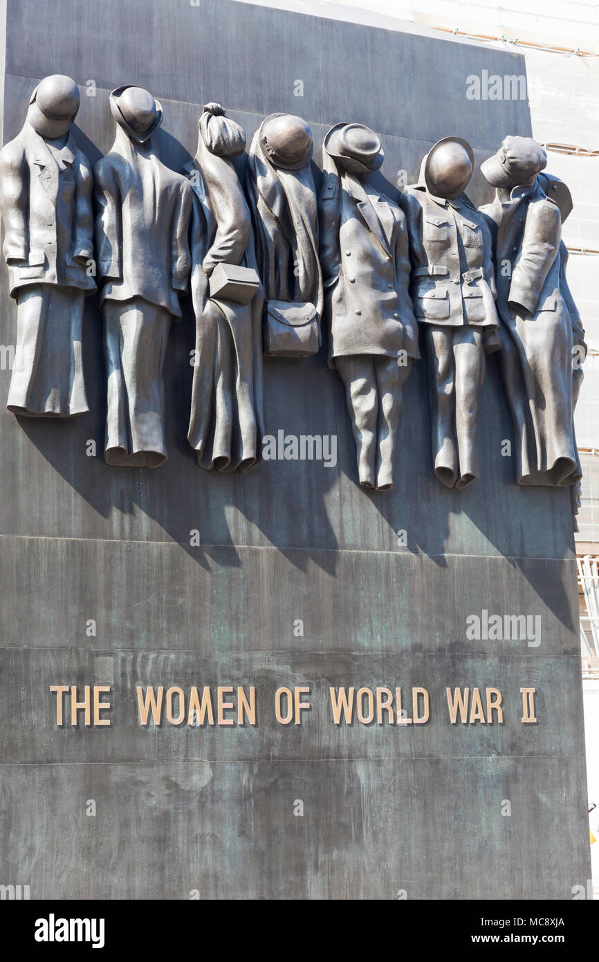 War Memorial pour les femmes de la Seconde Guerre mondiale, Whitehall, Londres, UK Banque D'Images