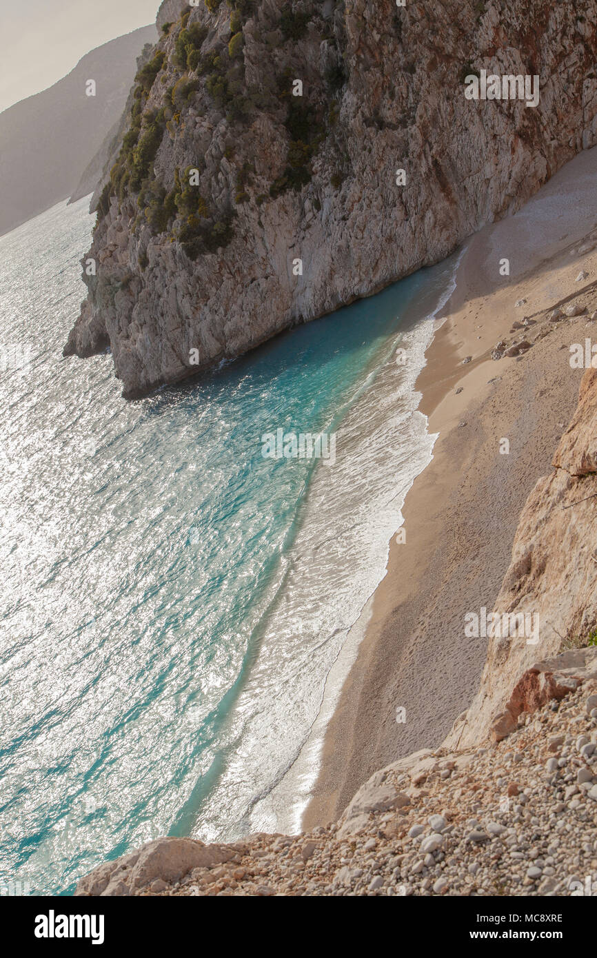 Une vue de la plage de Kaputas en Turquie. Banque D'Images