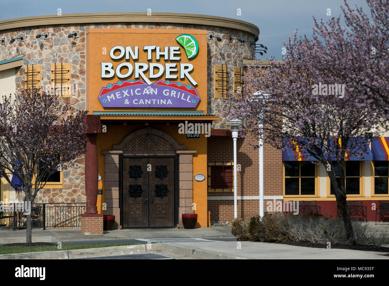 Un logo d'une enseigne à l'extérieur sur la frontière Mexican Grill & Cantina Restaurant lieu de Columbia, Maryland le 13 avril 2018. Banque D'Images