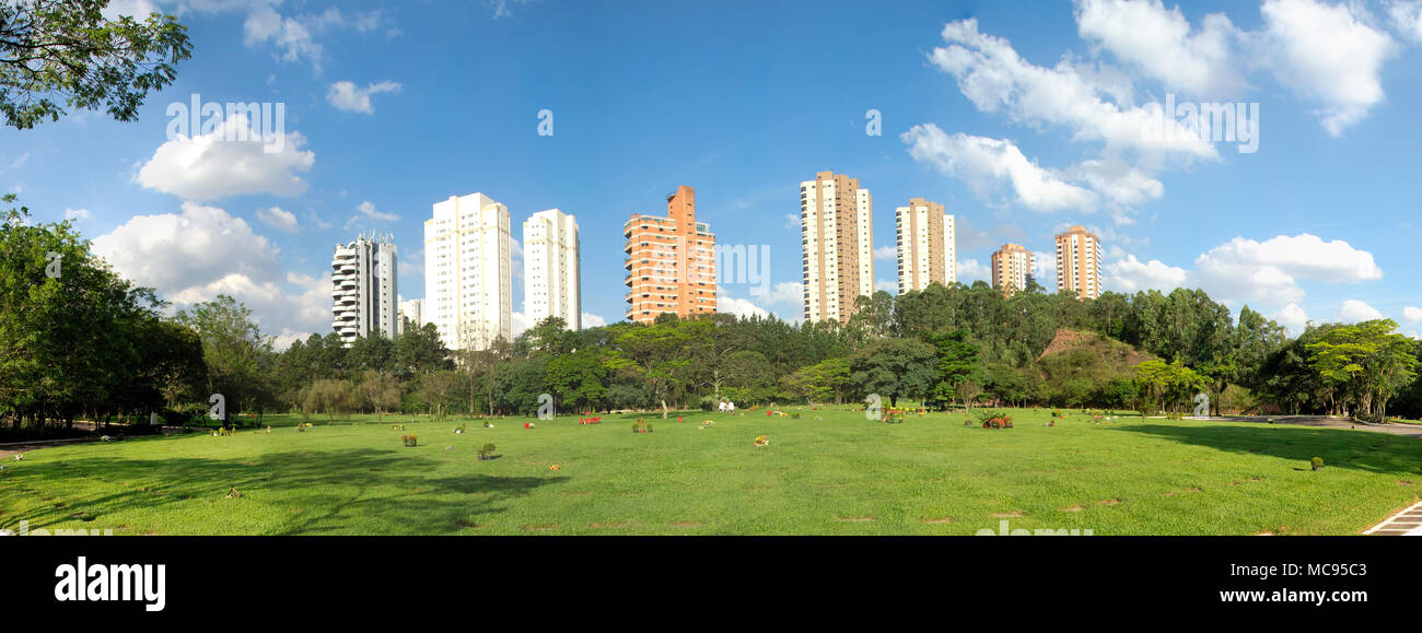 San Paulo, Morumbi, Brésil : un grand champion de F1 Ayrton Senna repose dans ce cimetière Banque D'Images