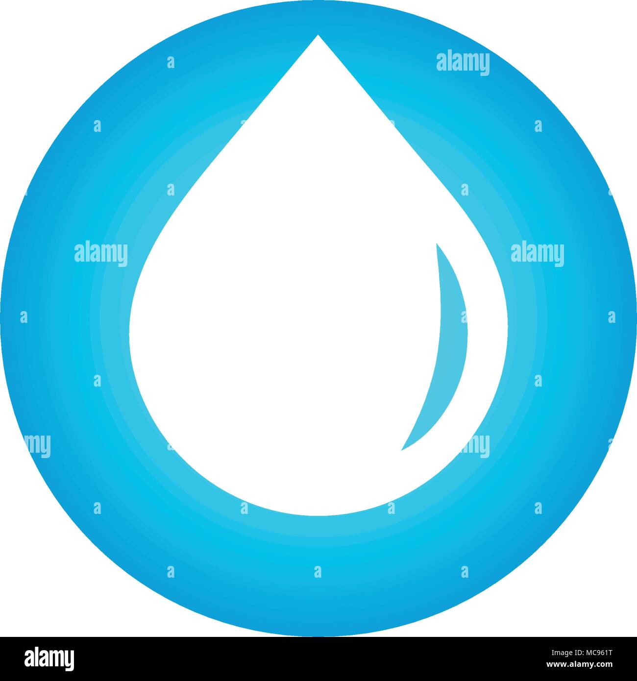 Logo goutte, l'eau propre signe, vecteur, l'icône droplet bleu aqua design symbole sur fond blanc. Boisson fraîche logotype modèle. Illustration de Vecteur