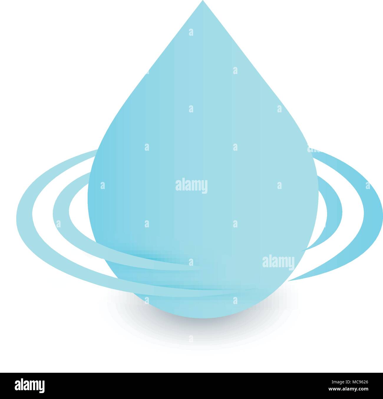 Logo goutte, l'eau propre signe, vecteur, l'icône droplet bleu aqua design symbole sur fond blanc. Boisson fraîche logotype modèle. Illustration de Vecteur