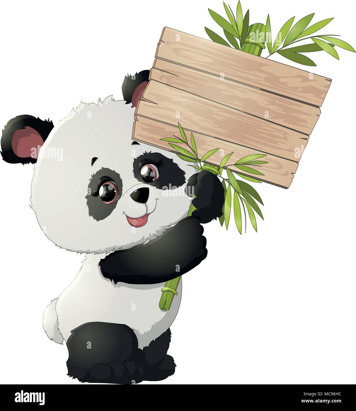 Panda Bear Cute illustrations Illustration de Vecteur