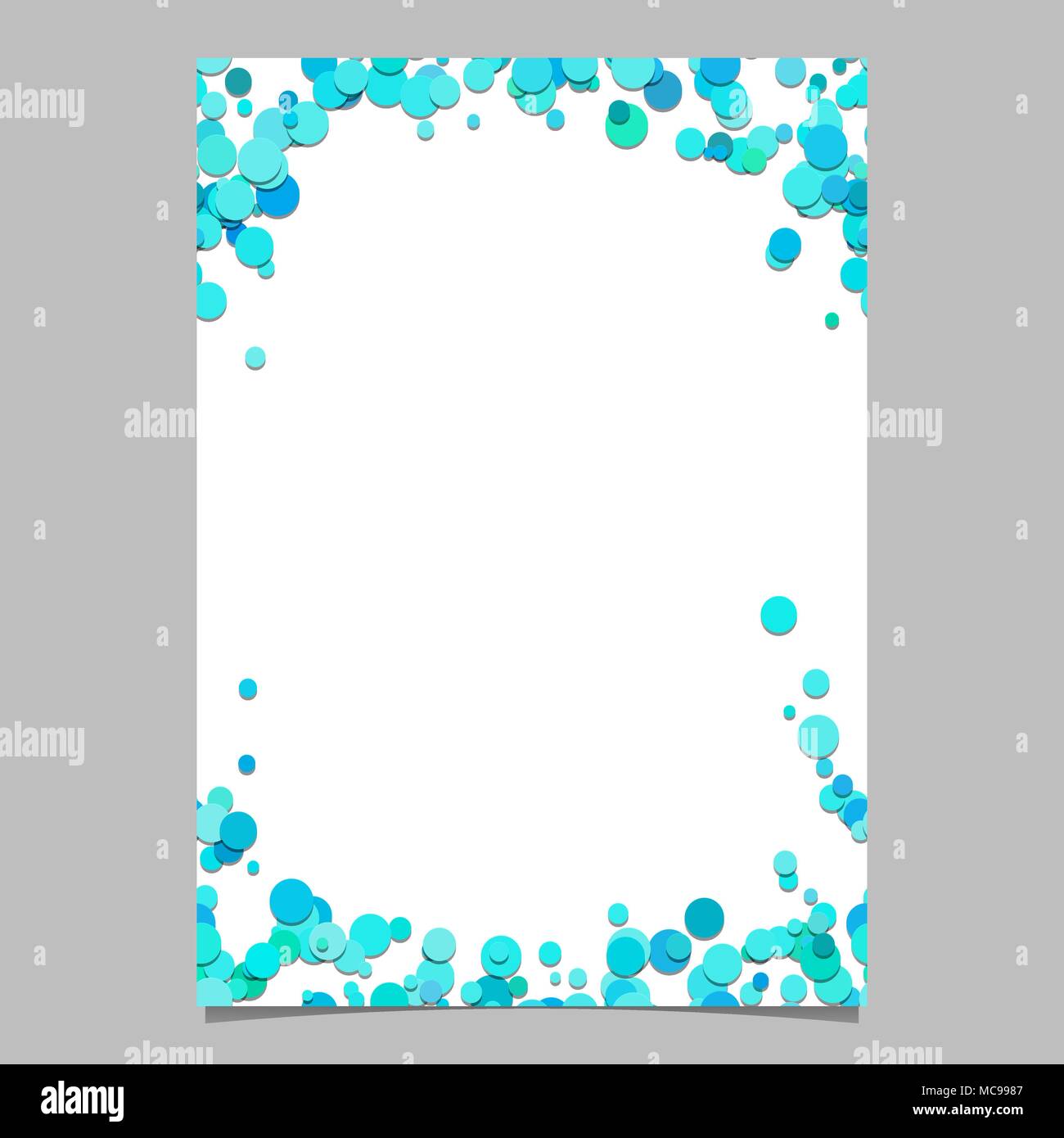 Motif de points aléatoires résumé Couleur arrière-plan modèle de carte - vecteur conception frontière papeterie vierge Illustration de Vecteur