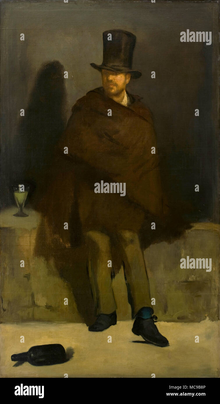 Le buveur d'Absinthe, 1859, par Édouard Manet Banque D'Images