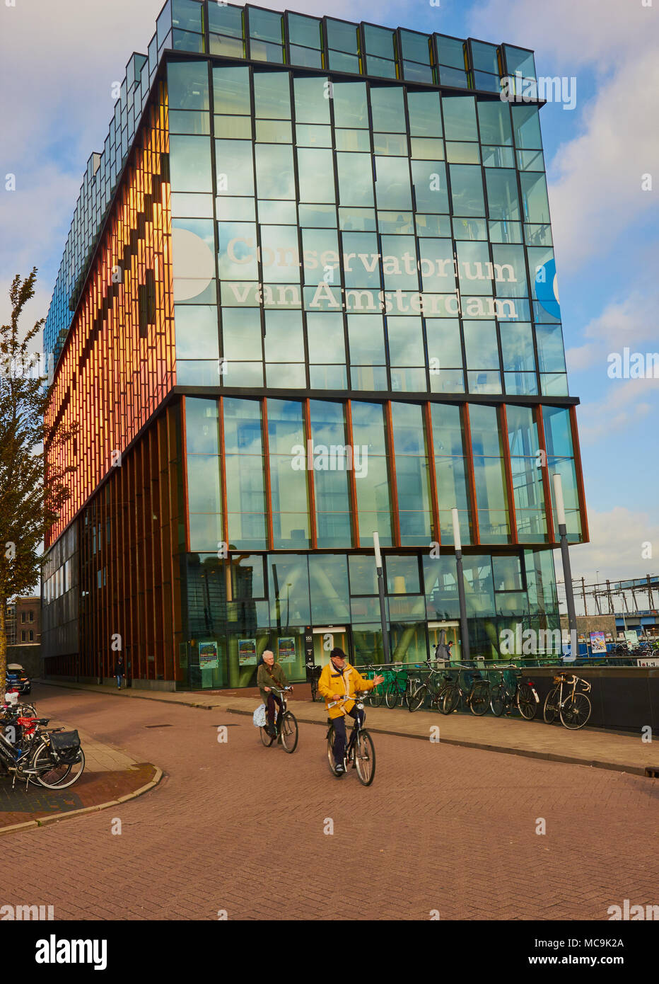 Conservatorium van Amsterdam, Eastern Docklands Oosterdokseiland (), Amsterdam, Pays-Bas. Banque D'Images