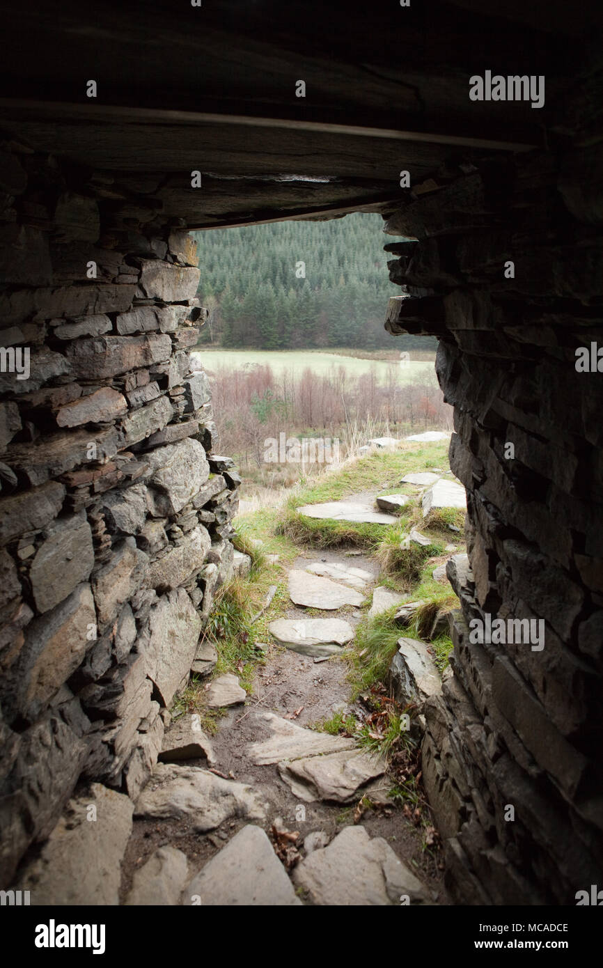 L'âge du Fer Troddan dun Broch à Glenelg Banque D'Images