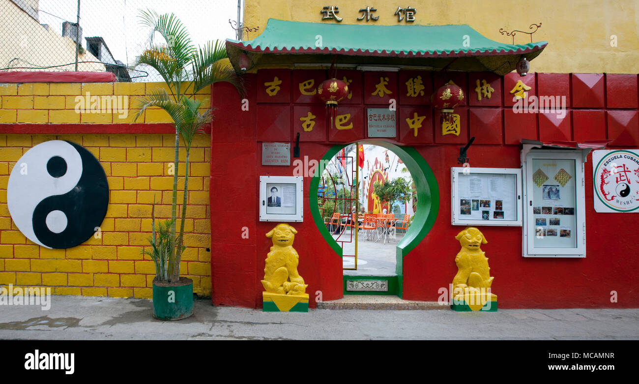 Barrio Chino : Chinatown dans les Caraïbes Banque D'Images