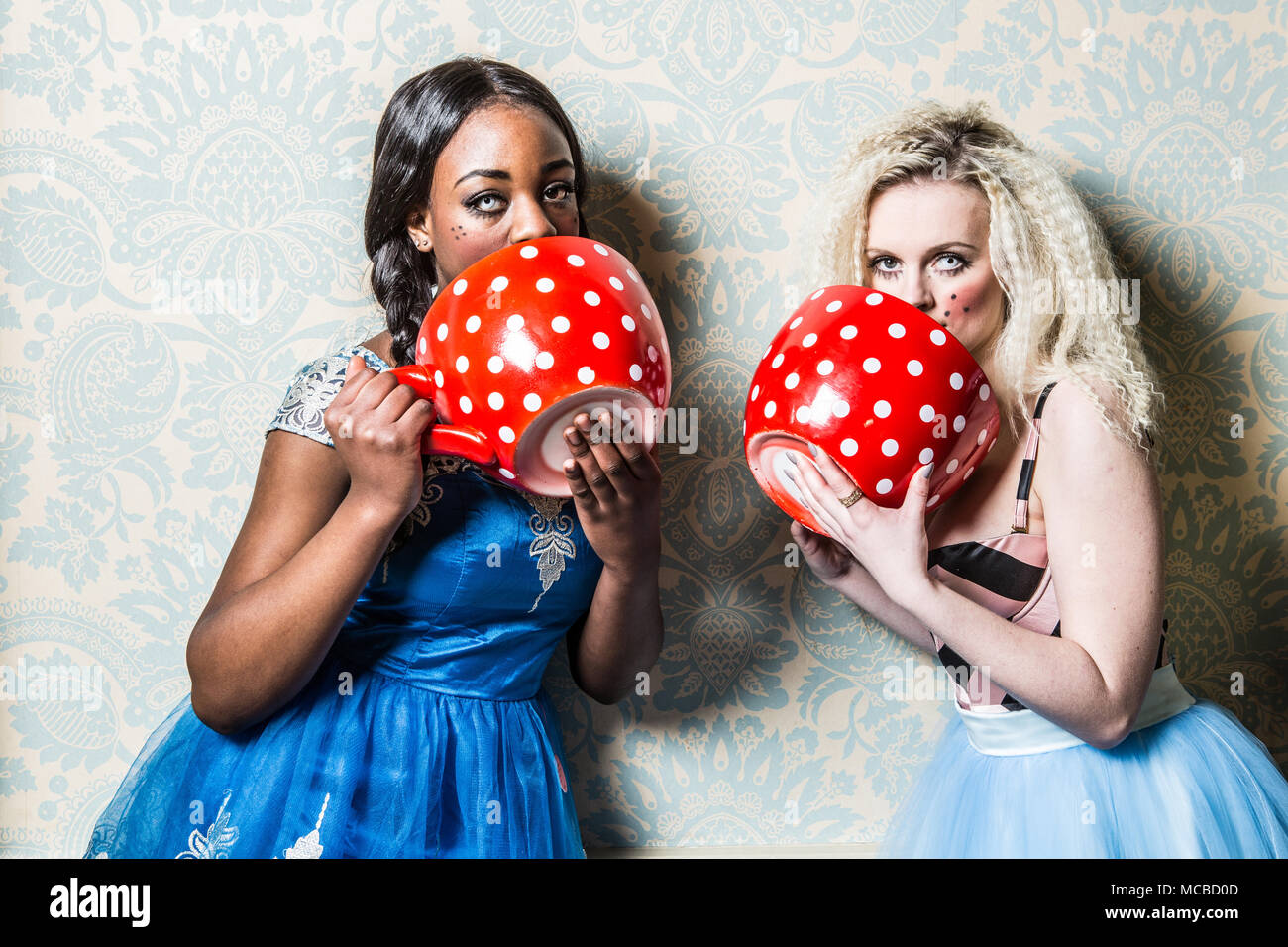 Mad Hatters Tea Party Banque D'Images