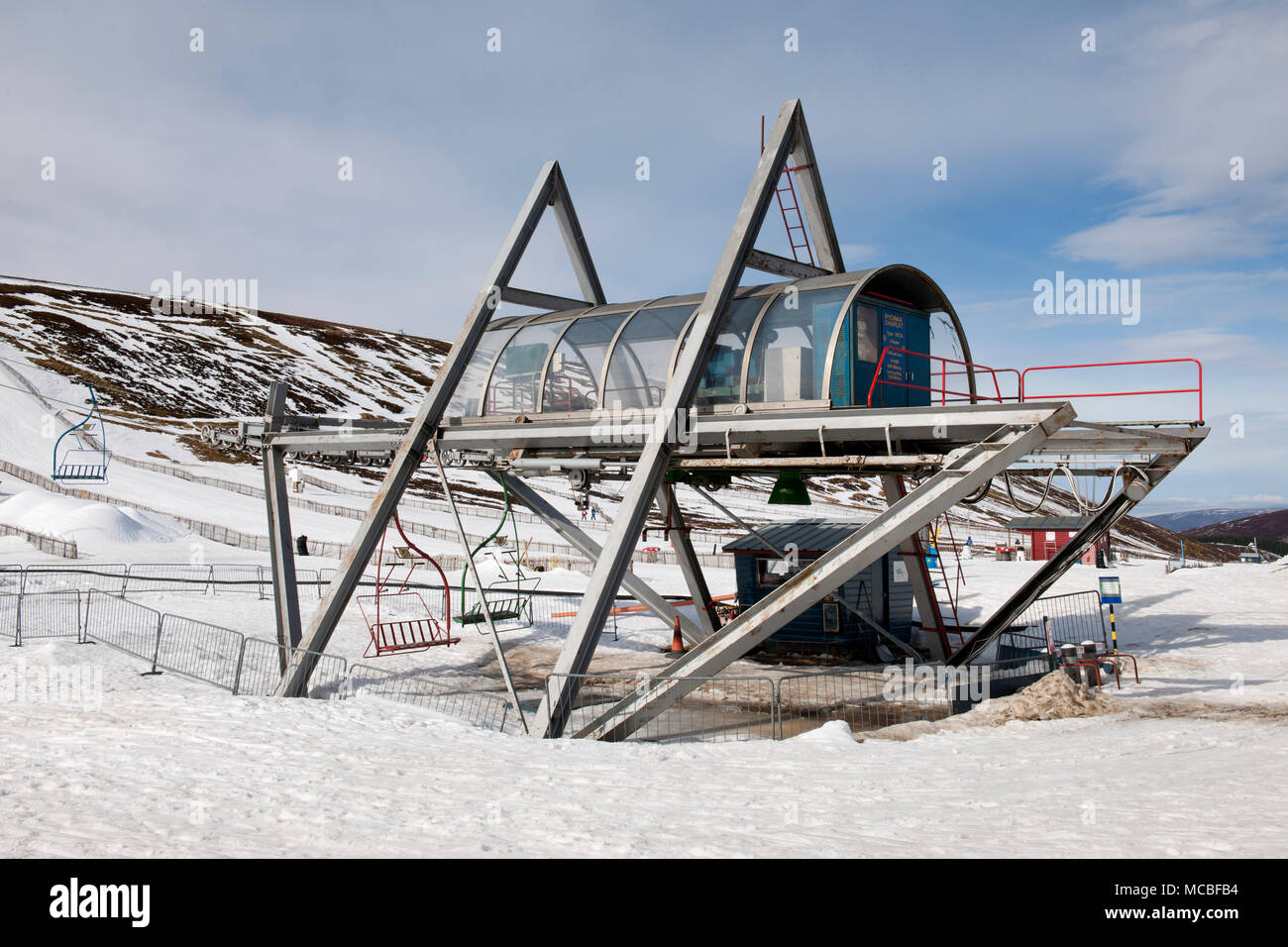Lecht Ski Centre, Moray, Ecosse, Royaume-Uni. Banque D'Images