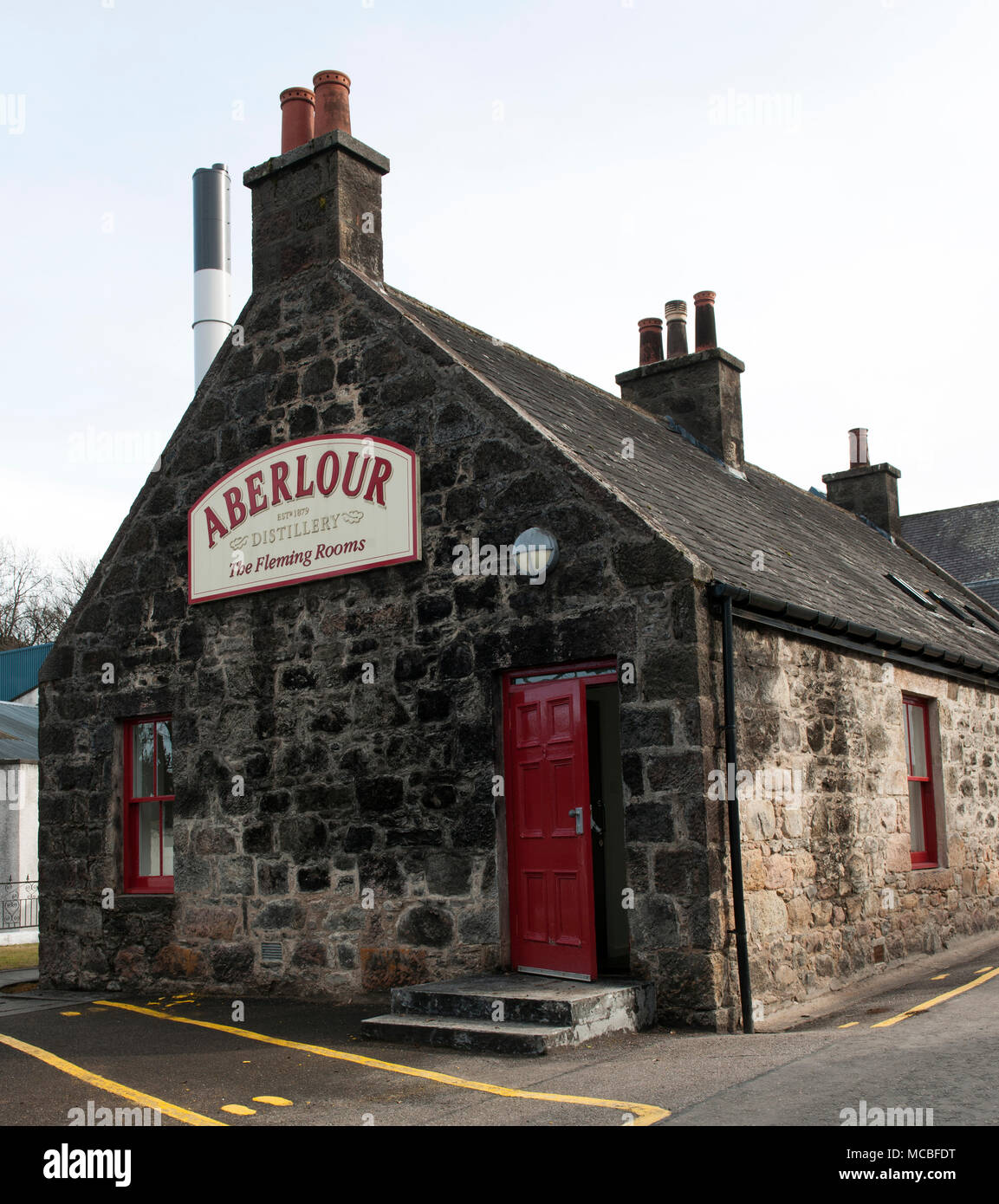 La distillerie de Whisky Aberlour, Aberlour, Strathspey, Ecosse, Royaume-Uni. Banque D'Images