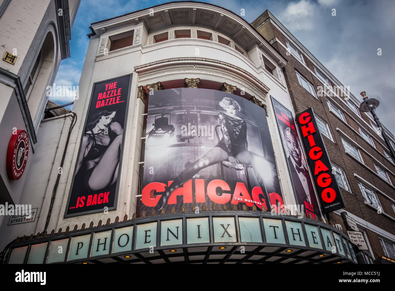 La comédie musicale à succès Chicago au Phoenix Theatre sur Charing Cross Road, Londres, WC2, UK Banque D'Images