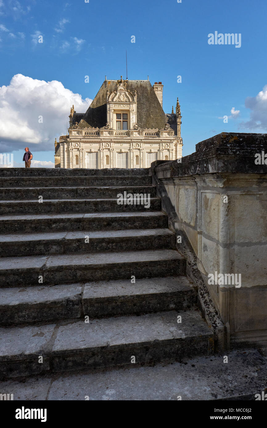 Le Château de Saint Aignan sur Cher dans la vallée de la Loire France. Banque D'Images