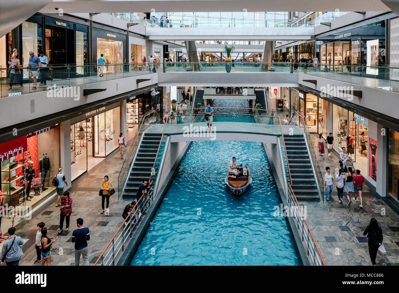 The Shoppes at Marina Bay Sands, Singapour Banque D'Images