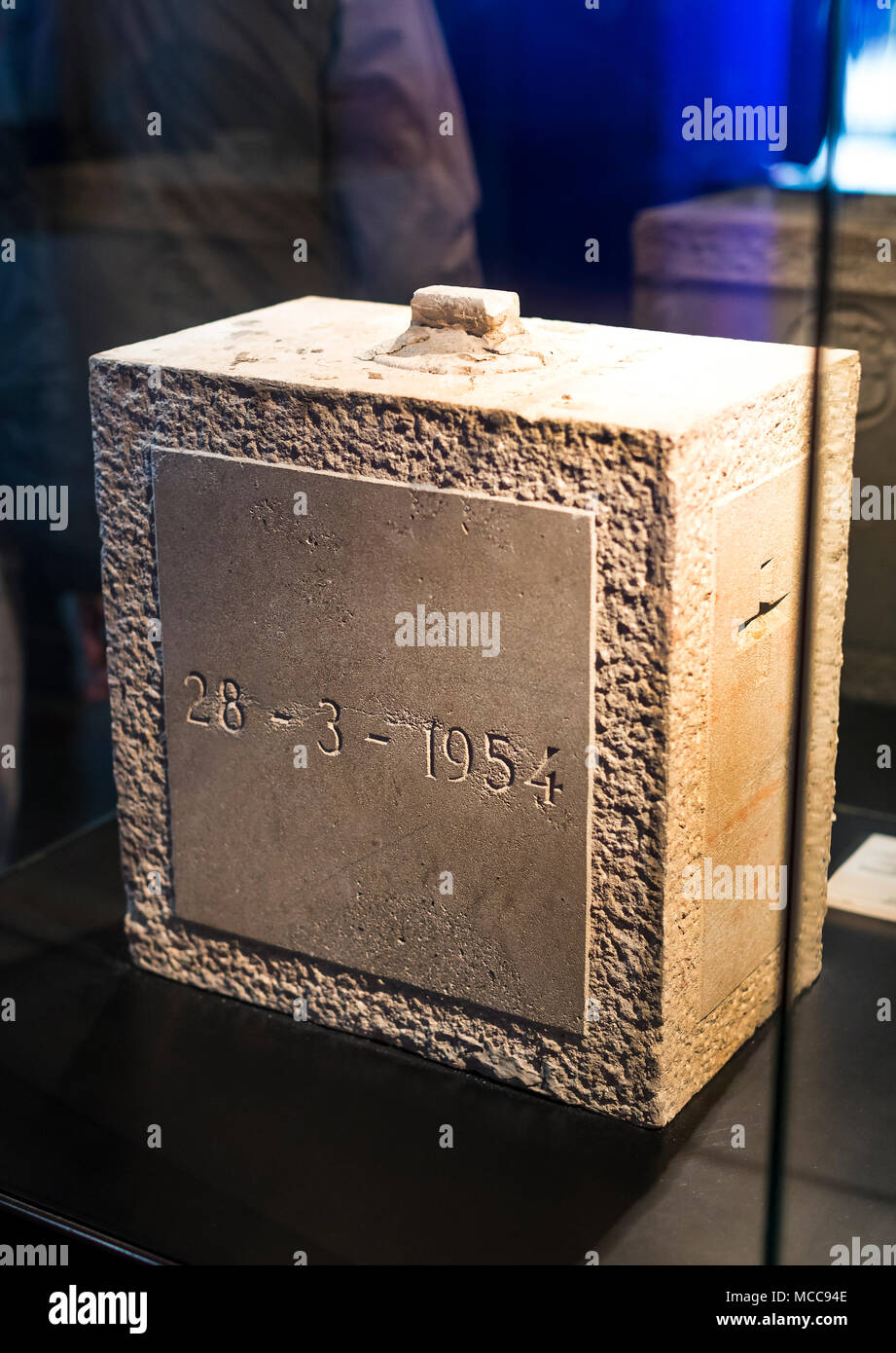 Barcelone, Espagne - 12 janvier 2018 : Le musée de trophées des coupelles et des bourses de l'équipe de FC Barcelone dans le Camp Nou. Banque D'Images