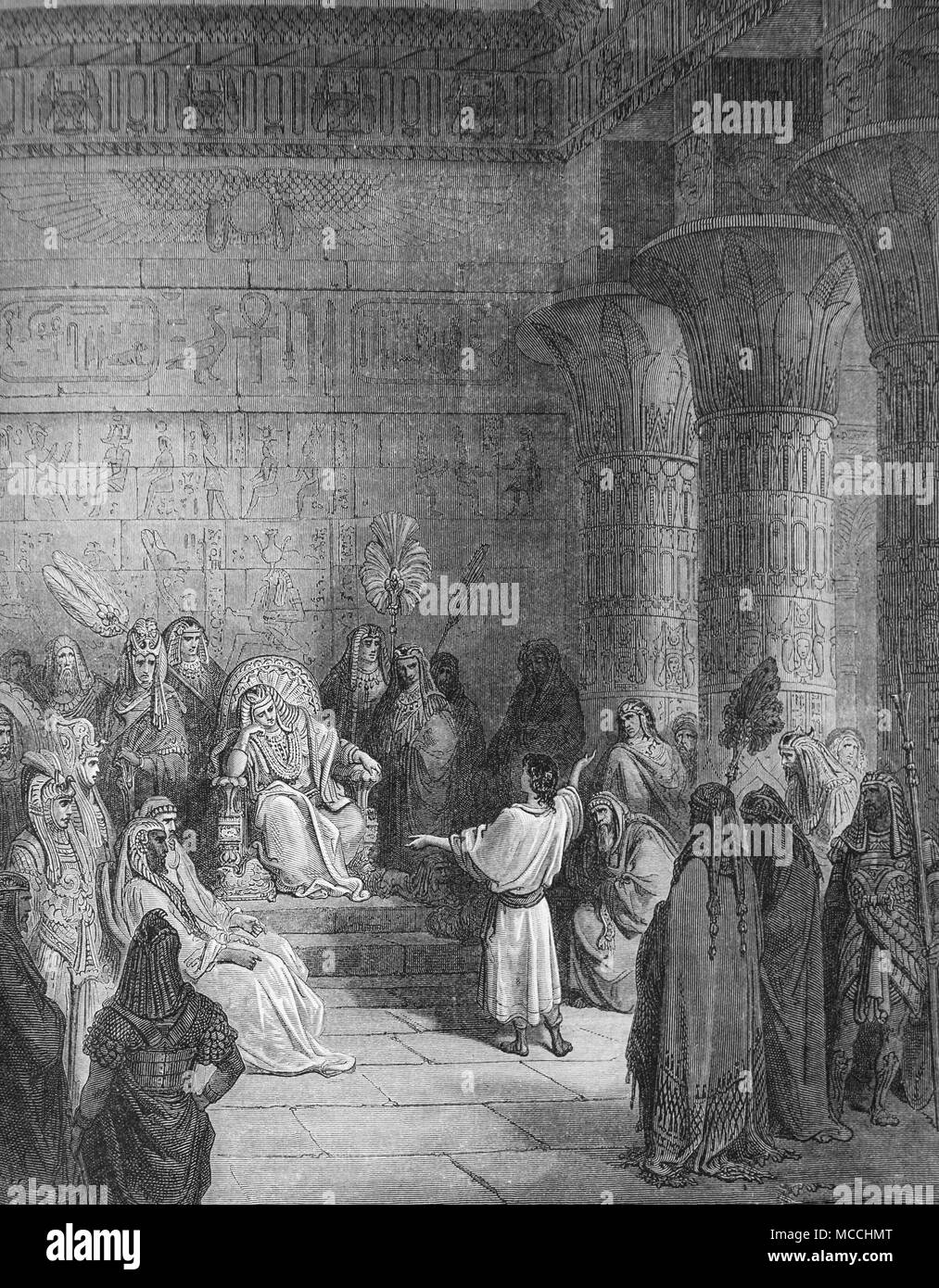 Joseph l'interprétation du rêve de Pharaon. Illustration de la Bible par Gustave Doré Banque D'Images