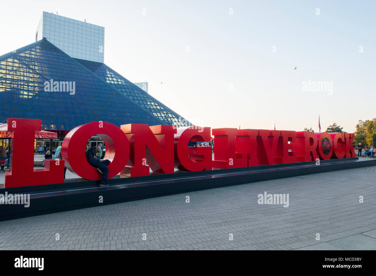 Rock and Roll Hall of fame cleveland ohio Banque D'Images