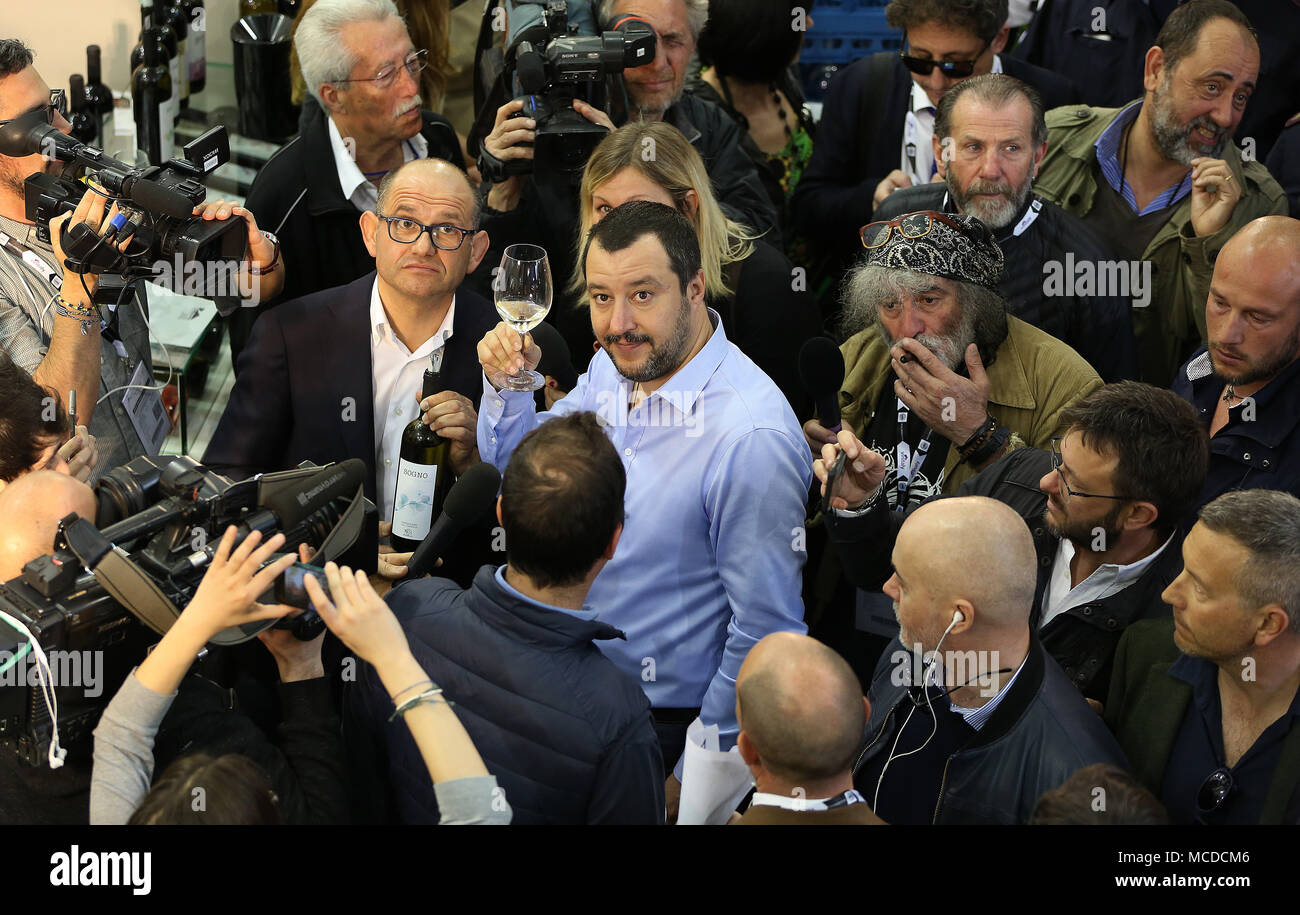 PHOTOPRESS Vinitaly 2018, Vérone Matteo Salvini Banque D'Images