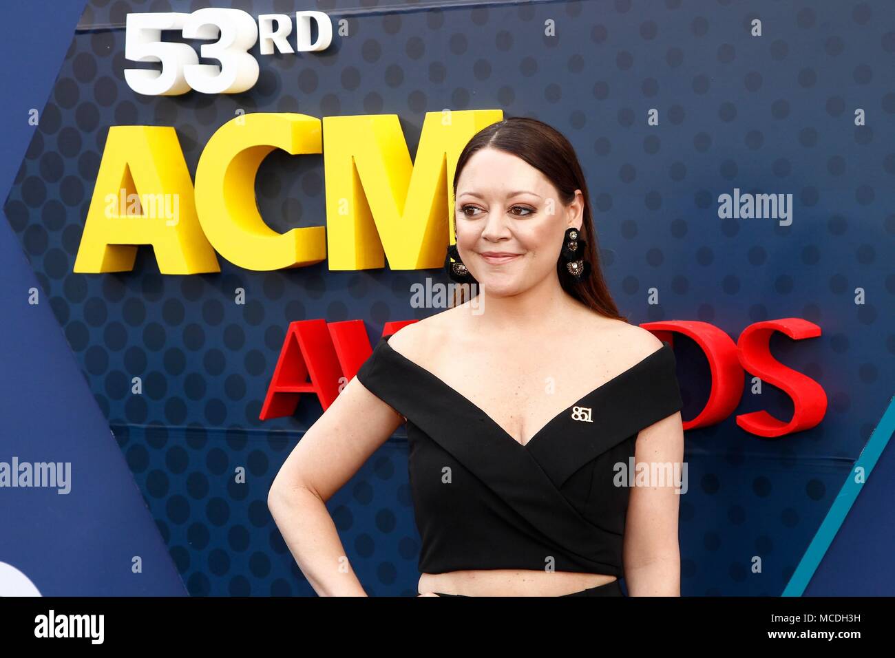 Hillary Lindsey aux arrivées pour 53e Academy of Country Music (ACM) Awards - Arrivals 3, MGM Grand Garden Arena, Las Vegas, NV le 15 avril 2018. Photo par : JA/Everett Collection Banque D'Images