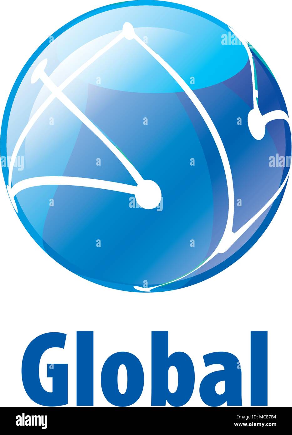 Logo vector globe Illustration de Vecteur
