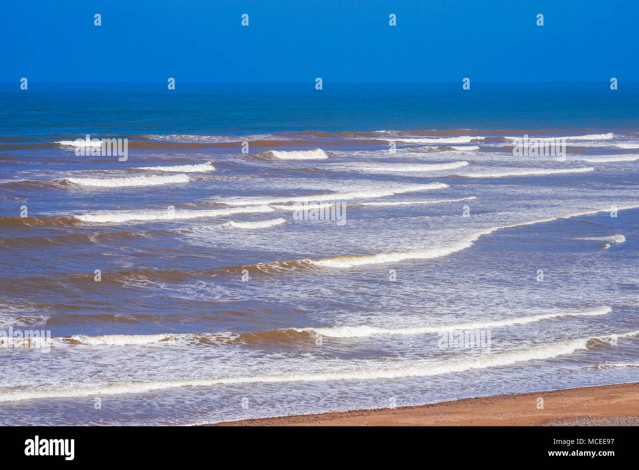 La ville de Sidi Ifni, la rive de l'océan Atlantique, Sidi Ifni, au sud-ouest du Maroc Banque D'Images