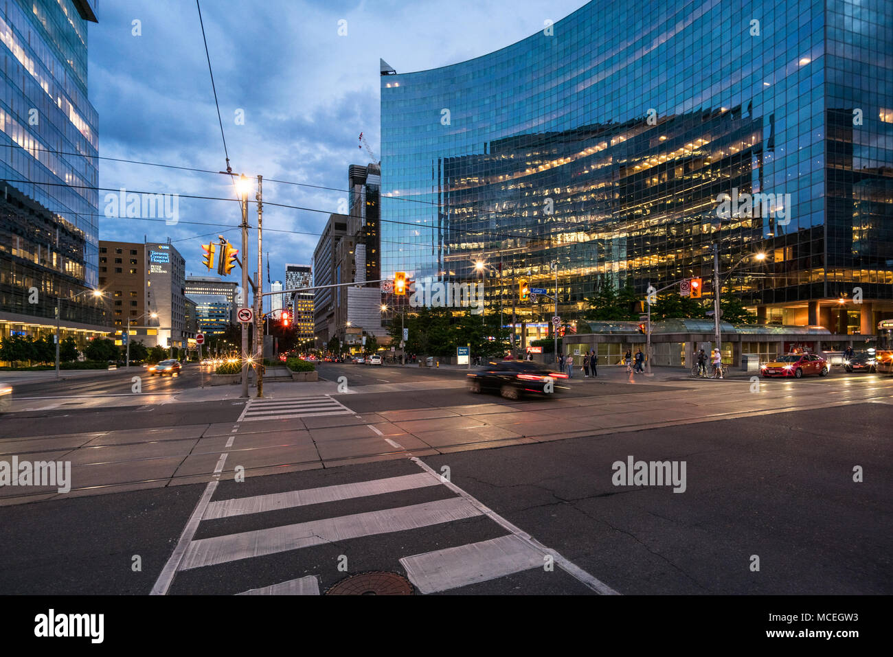 Rue de la ville de Toronto, Canada Banque D'Images