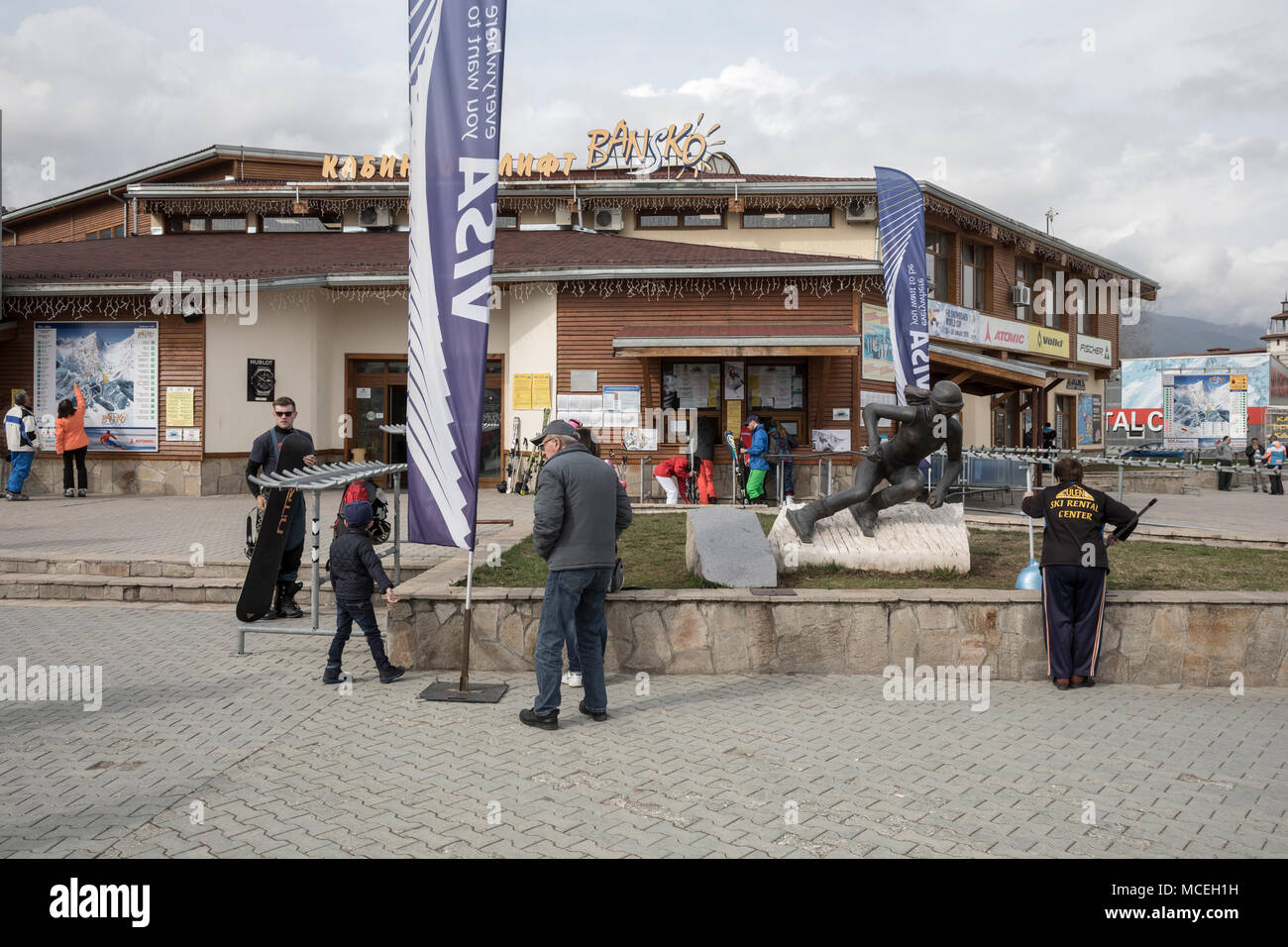 Bansko, Bulgarie le 6 avril 2018. Banque D'Images