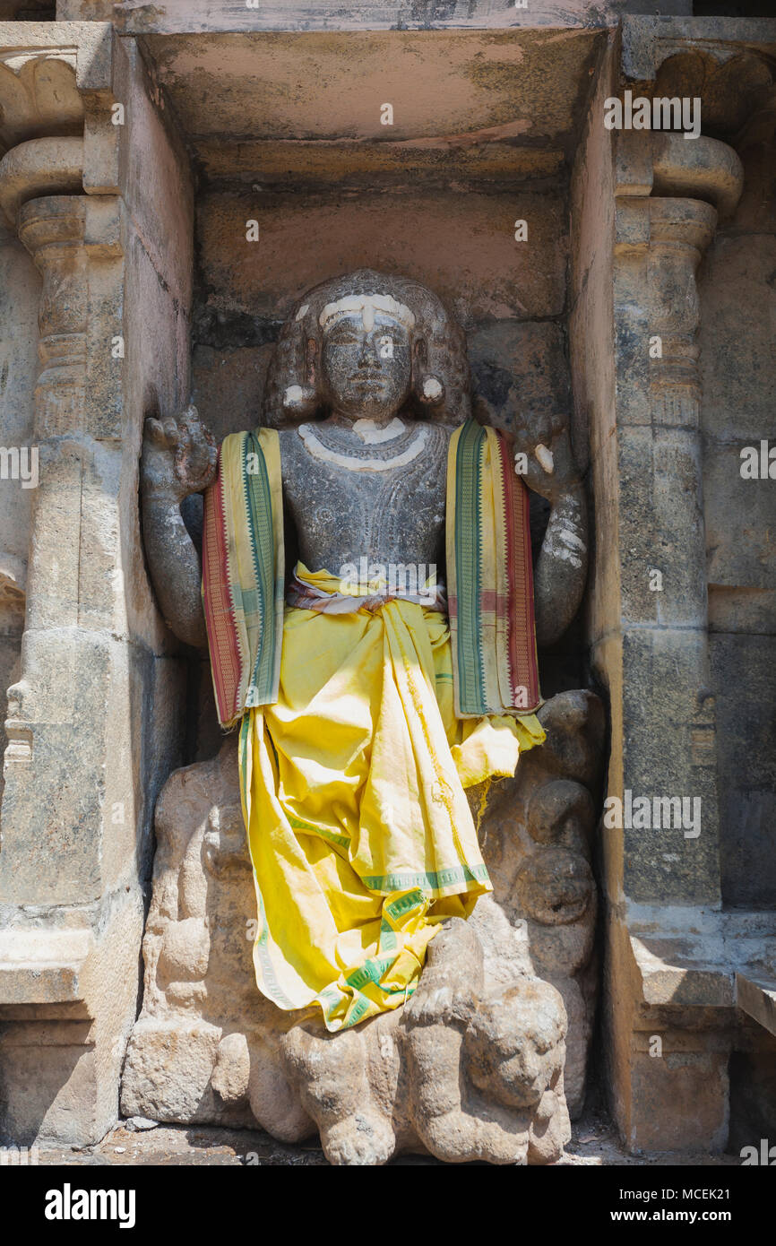 L'Asie, l'Inde, le Tamil Nadu, Keezhakkadambur Rudrapathi, temple Sri Banque D'Images