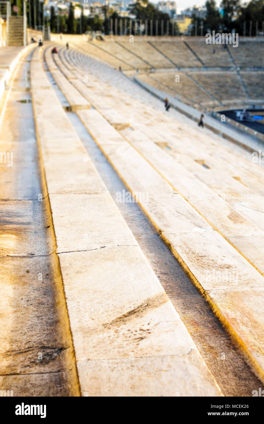 Conditions de concurrence équitables au stade Panathénaïque, Athènes, Grèce Banque D'Images