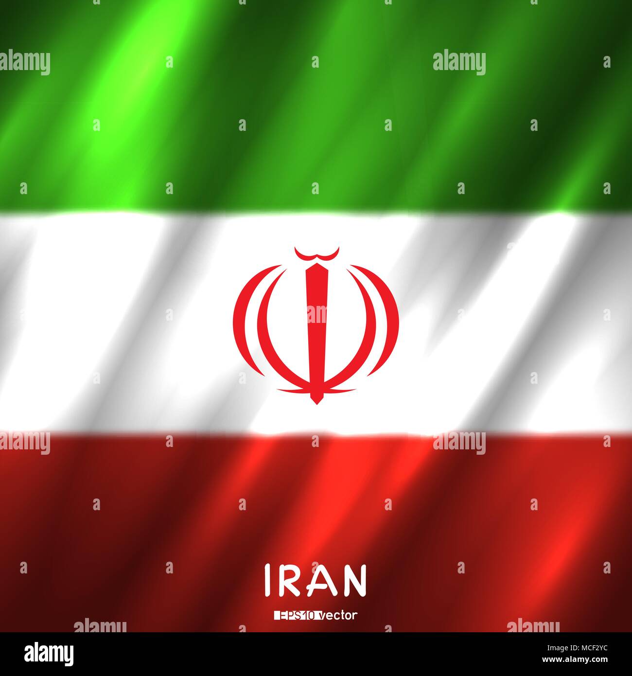 L'Iran national flag background Illustration de Vecteur