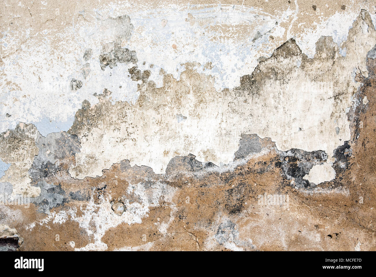 Mur de plâtre brun Banque D'Images