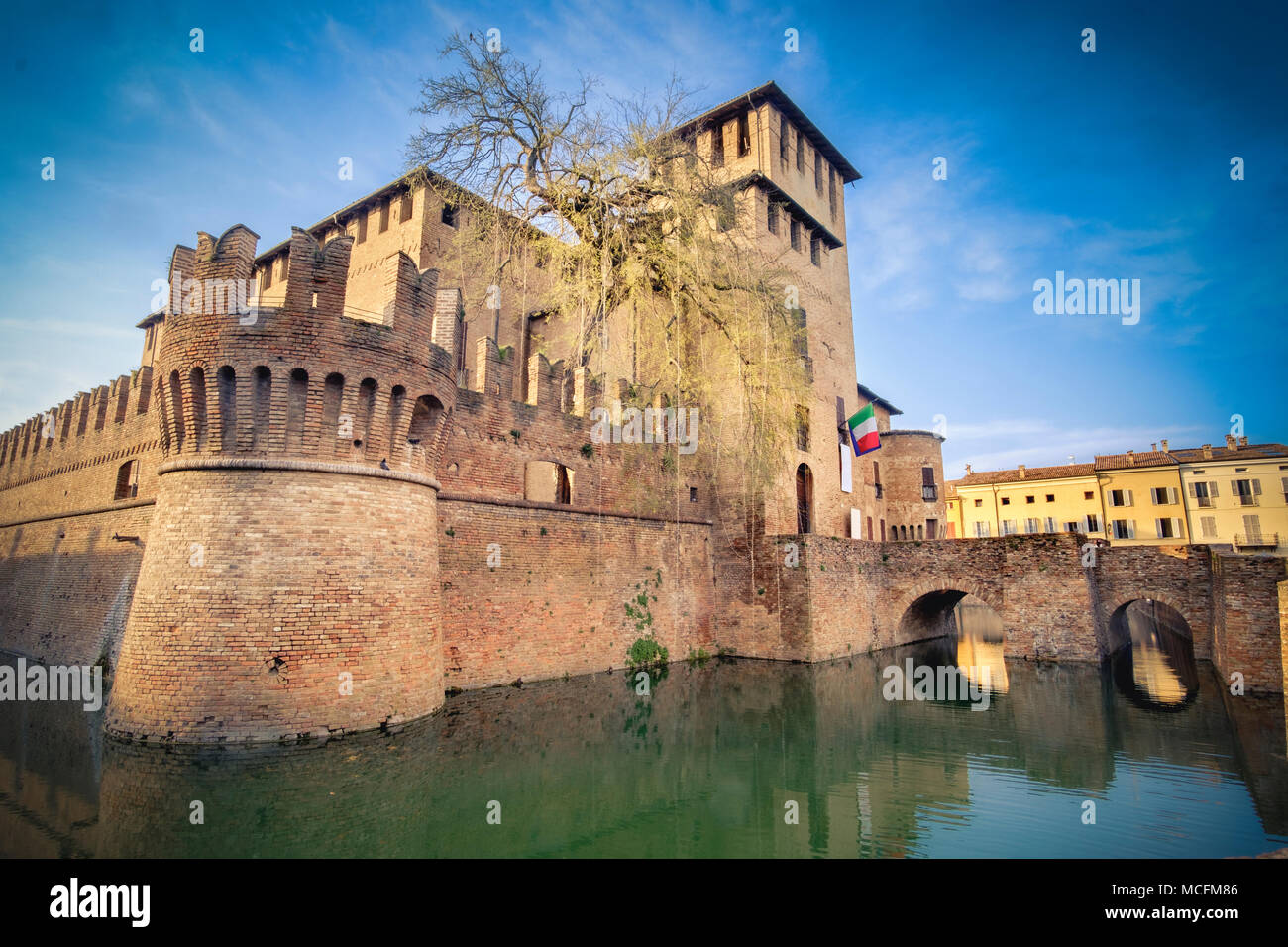 Les extérieurs des châteaux italiens - Parma - Soragna - Emilie Romagne - Italie Banque D'Images