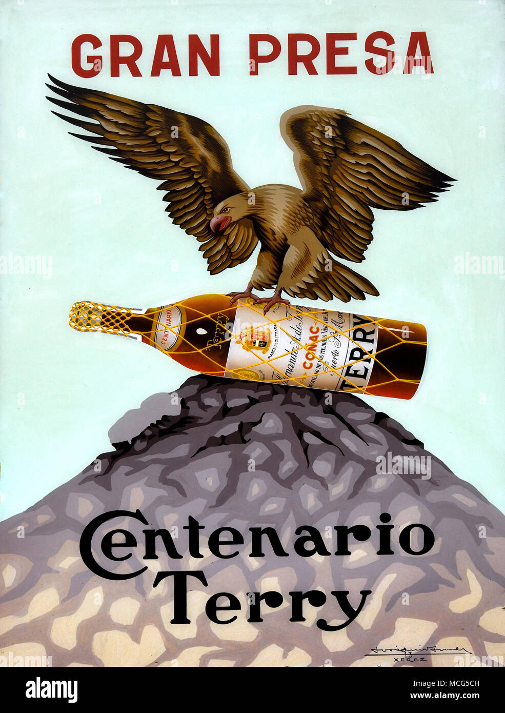Gran Presa Centario Terry conac l'Espagne, l'espagnol. ( Eagle) Banque D'Images
