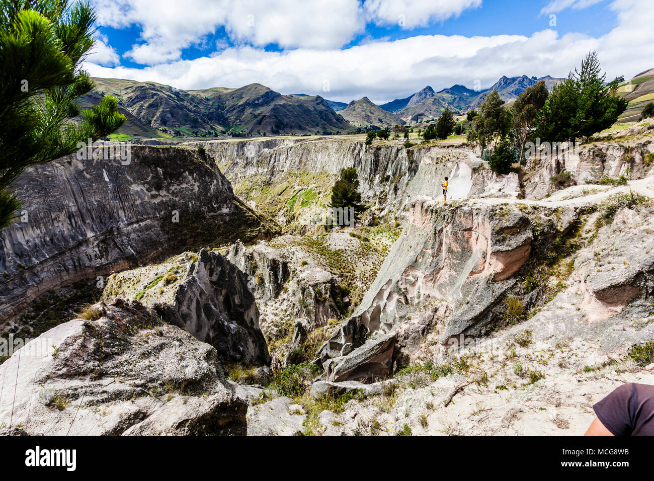 Canyon Toachi, près de Zumbahua, en route vers l'Équateur, Quilotoa Banque D'Images