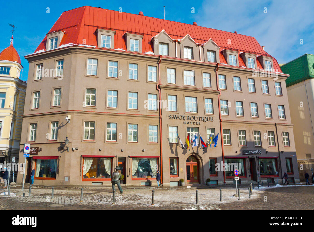 Hôtel Savoy Boutique, Vanalinn, vieille ville, Tallinn, Estonie Banque D'Images