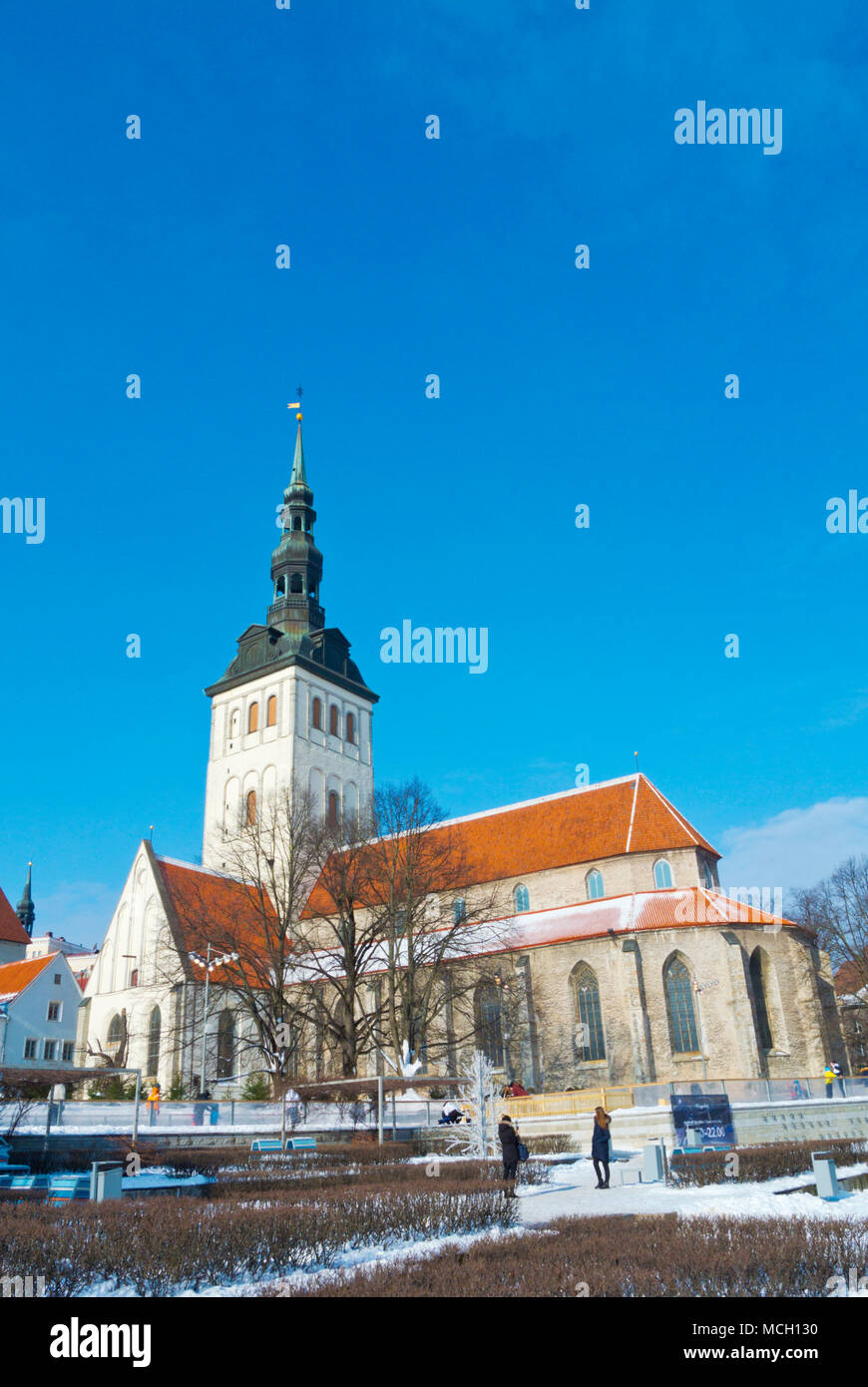 Niguliste kirik, église de Saint Nicholas, aujourd'hui musée, Vanalinn, vieille ville, Tallinn, Estonie Banque D'Images