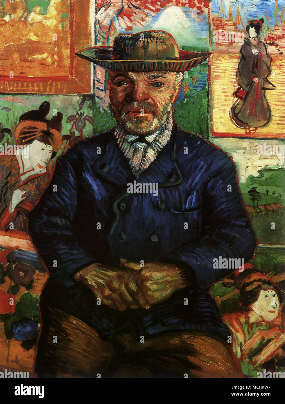 Portrait du Père Tanguy Banque D'Images
