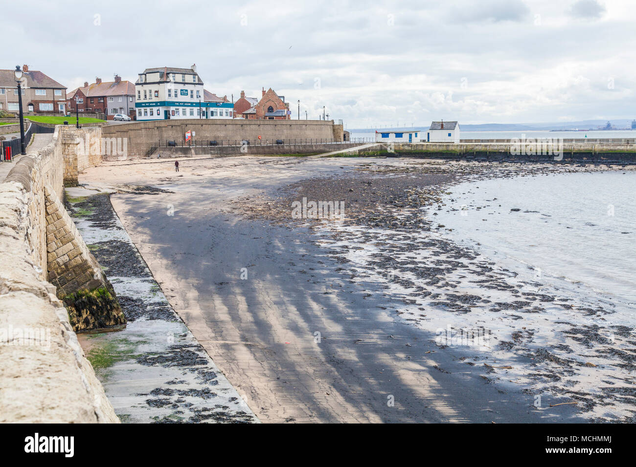 Le front de mer de la pointe ,Hartlepool, Angleterre, Royaume-Uni Banque D'Images