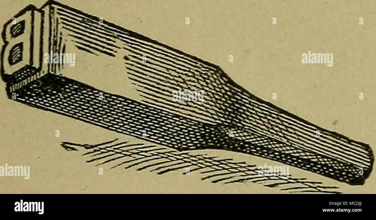 . Pour le marquage de la marque moutons. mauvais sentiment devrait vos moutons mélanger avec d'autres, ce qui est souvent le cas. Un seul homme peut 3 000 moutons de marque lorsqu'il est exécuté dans la pousse. Une fois essayé vous allez toujours continuer la pratique. Avec ce réservoir quatre hommes attendent, mark et la marque 500 moutons ,dans dix ou douze heures, et en même temps préparer la trempette et sack la laine, relayant au réservoir ; si plus de capacité est nécessaire une autre plate-forme et le réservoir peut être placé de façon à Banque D'Images