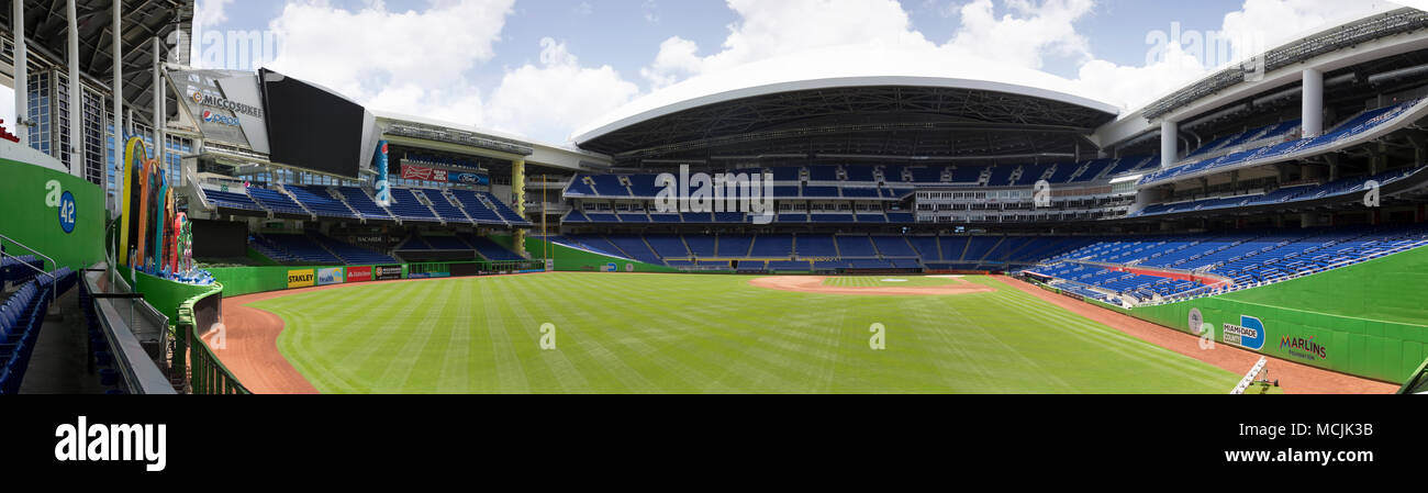 Miami Marlins Stadium situé à Miami, en Floride. Banque D'Images
