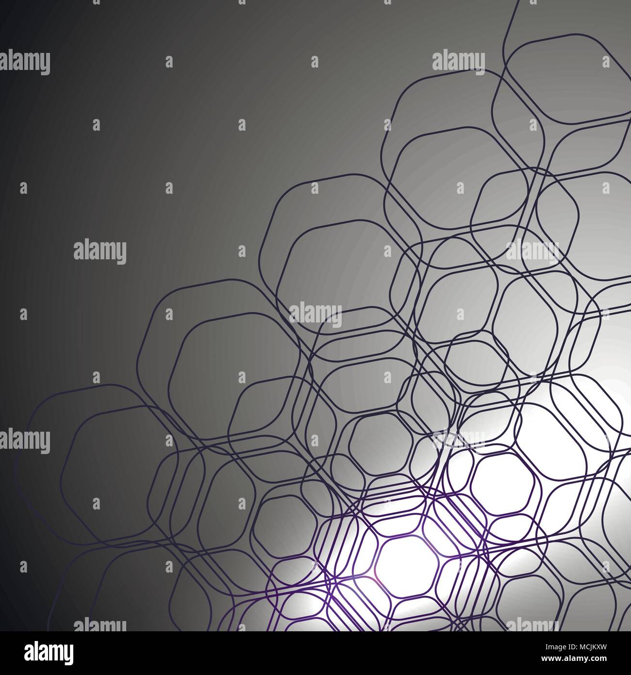 Vecteur propre arrière-plan. Droit hexagonal futuriste. Illustration de Vecteur